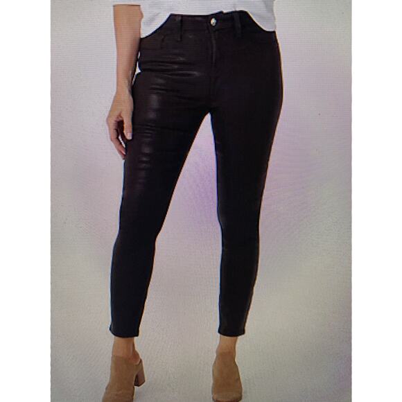NWT Jen7 By seven for all mankind coated ankle skinny jeans size 8 - Picture 1 of 10